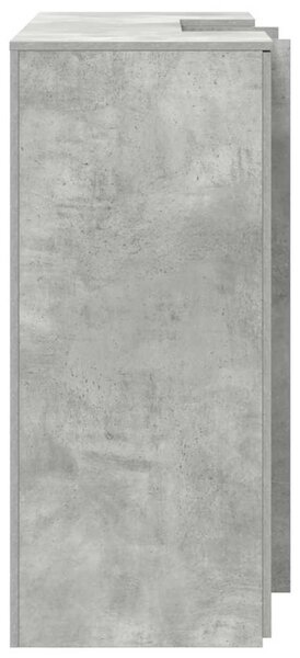 Recepciós pult betonszürke 135x50x103,5 cm szerelt fa