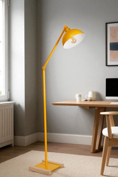 Opviq Floor Lamp Mustard 8920-6