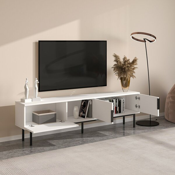 Hanah Home TV Stand White Ramsey - White