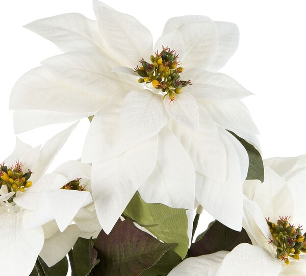 Műnövény CHRISTMAS FLOWER 61 cm Fehér