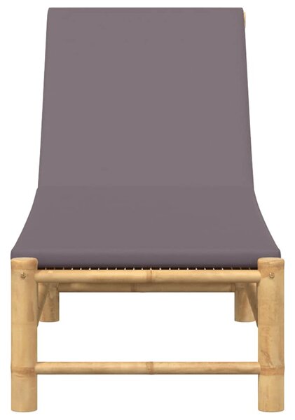 Bambusz napozóágy párnákkal 55x199x30 cm