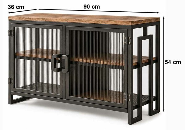 Hanah Home TV állvány diófa fekete Peka9110