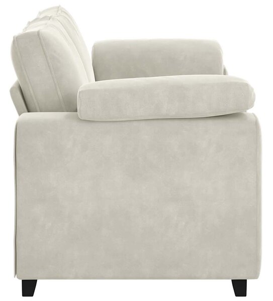 Krém bársony loveseat kanapé 180x77x82 cm