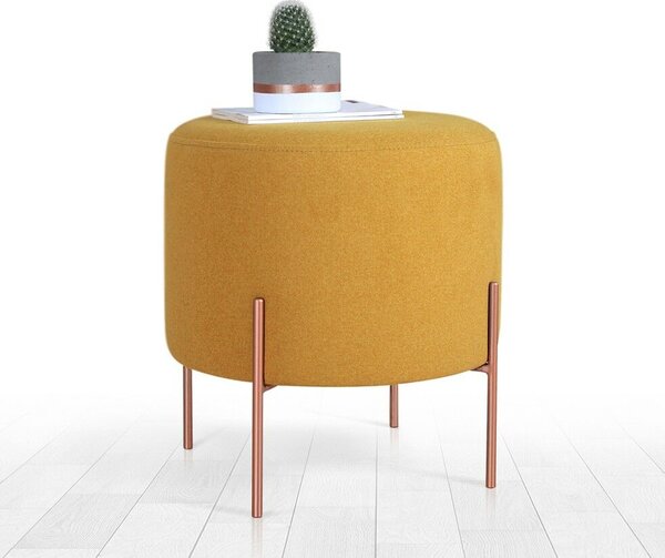 Atelier Del Sofa Puff Mustársárga Réz 49 - Mustársárga