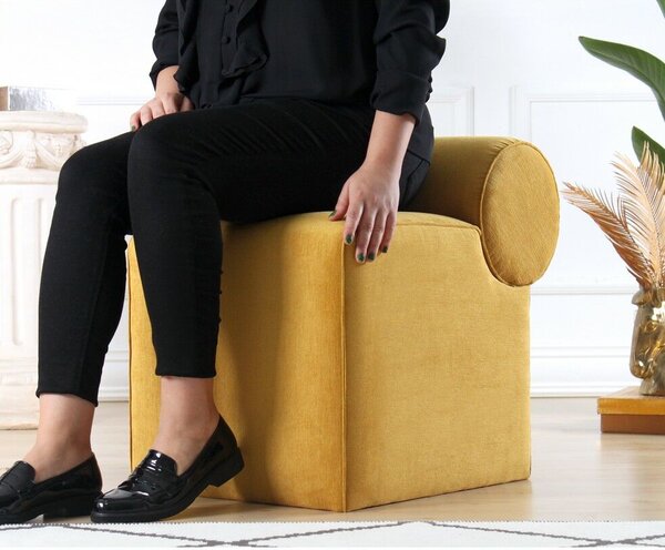 Atelier Del Sofa Linburg Puff - Sárga