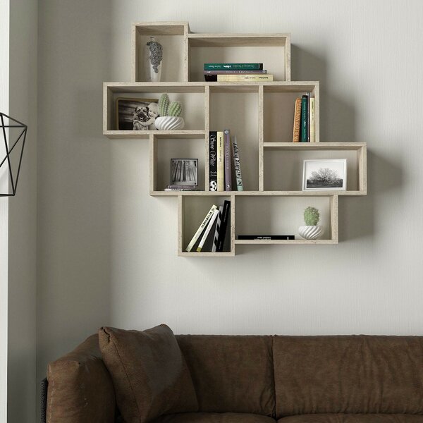 Hanah Home Wall Shelf Travertine Parola
