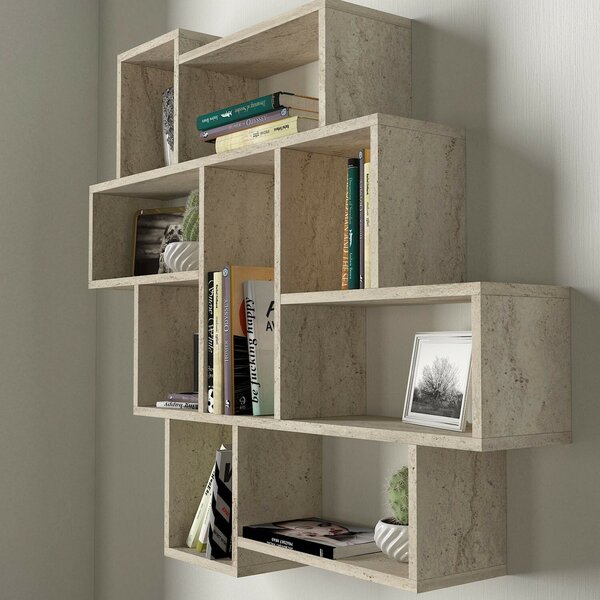Hanah Home Wall Shelf Travertine Parola