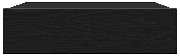 Fekete tölgyfa TV-szekrény LED lámpákkal 60 x 35 x 15,5 cm