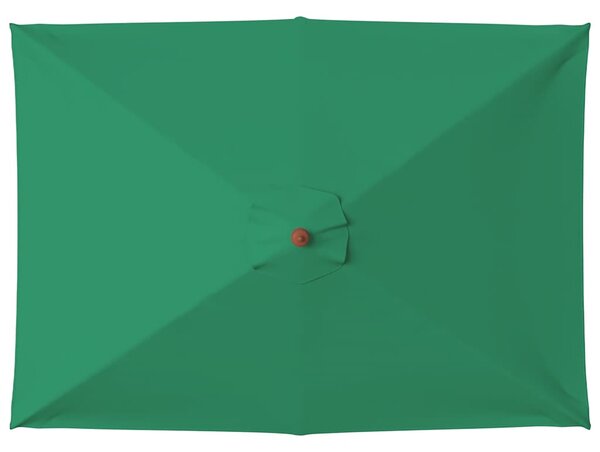 Zöld kültéri napernyő farúddal 150 x 200 cm