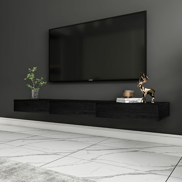 Hanah Home TV állvány fa fekete Avalon - fa fekete