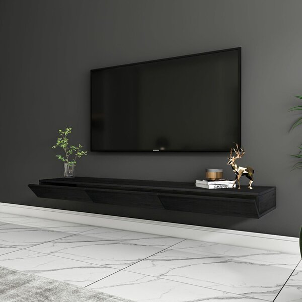 Hanah Home TV állvány fa fekete Avalon - fa fekete