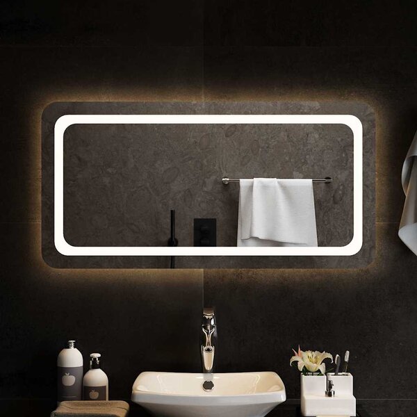 LED-es fürdőszobatükör 100x50 cm