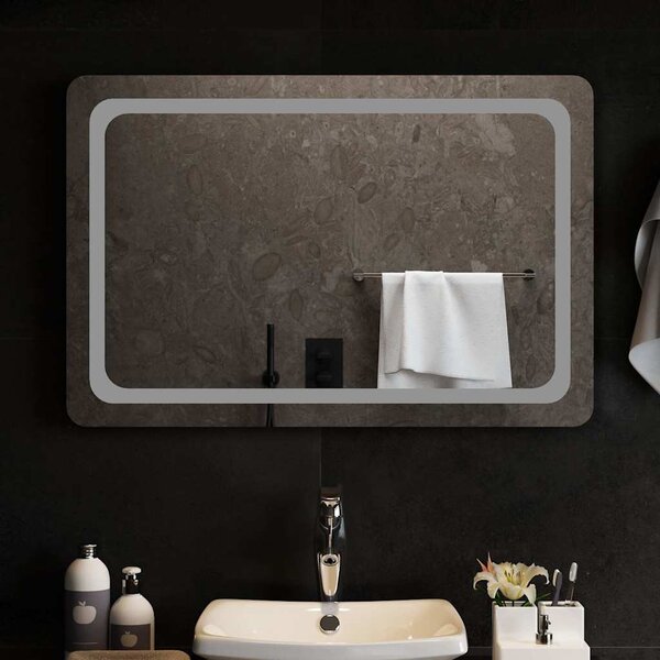LED-es fürdőszobatükör 90x60 cm