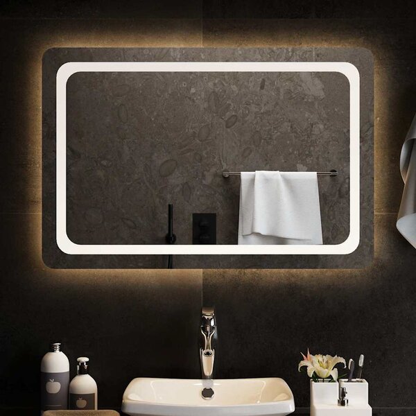 LED-es fürdőszobatükör 90x60 cm