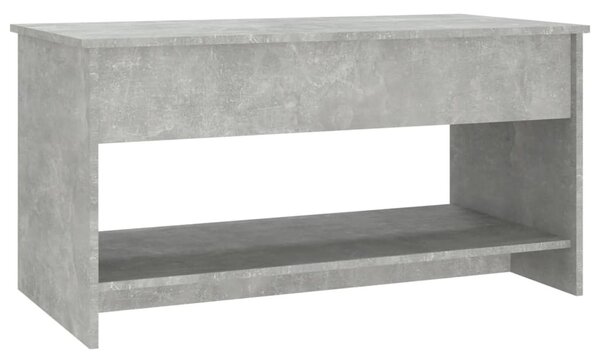 Betonszürke szerelt fa dohányzóasztal 102x50x52,5 cm