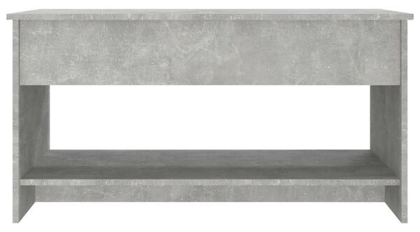 Betonszürke szerelt fa dohányzóasztal 102x50x52,5 cm