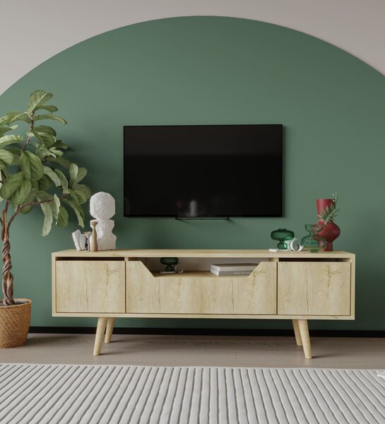 Hanah Home TV Stand Sapphire Oak Roma 150 - Sapphire Oak