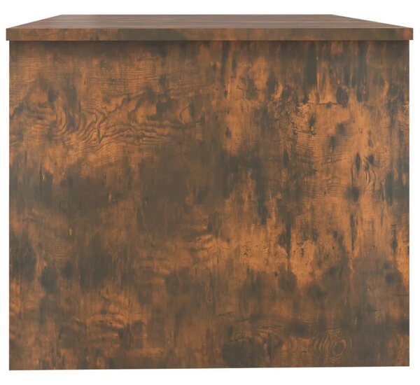 Füstös tölgy színű szerelt fa dohányzóasztal 80 x 50 x 42,5 cm