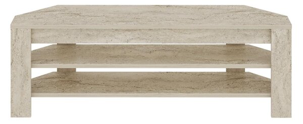 Hanah Home TV Stand Travertine Corner - Travertine