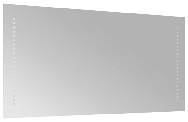 LED Fürdőszoba Tükör Átlátszó 80 x 40 cm edzett üveg