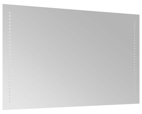 LED Fürdőszoba Tükör Átlátszó 80 x 50 cm edzett üveg