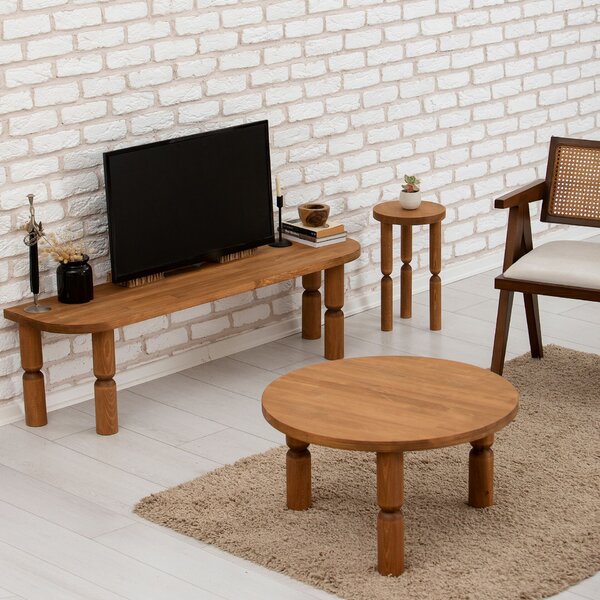 Hanah Home TV állvány Chesnut Ida - Gesztenye