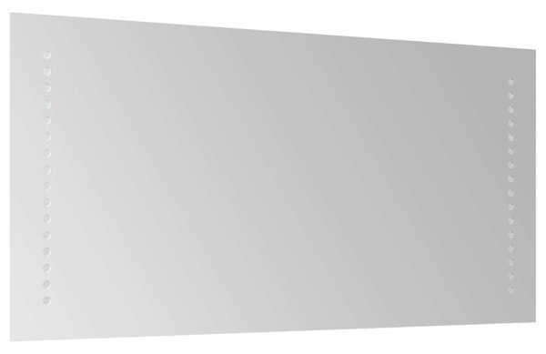 LED Fürdőszoba Tükör Átlátszó 60 x 30 cm edzett üveg