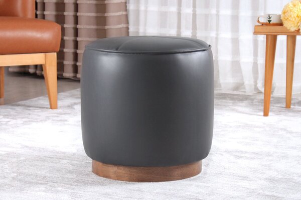 Atelier Del Sofa Puff Fekete Nocbel - Fekete