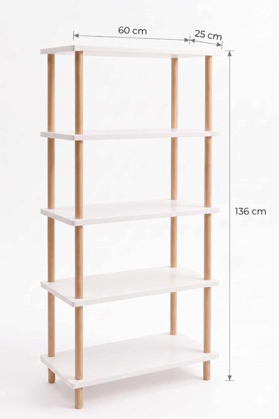 Hanah Home Könyvespolc Fehér Pk261 - Fehér
