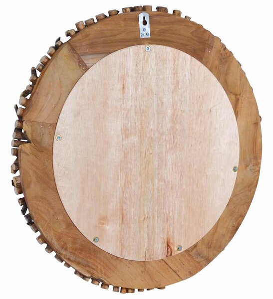 Kör alakú tíkfa falitükör 60 cm