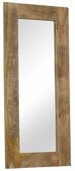 Tömör mangófa keretű tükör 50 x 110 cm