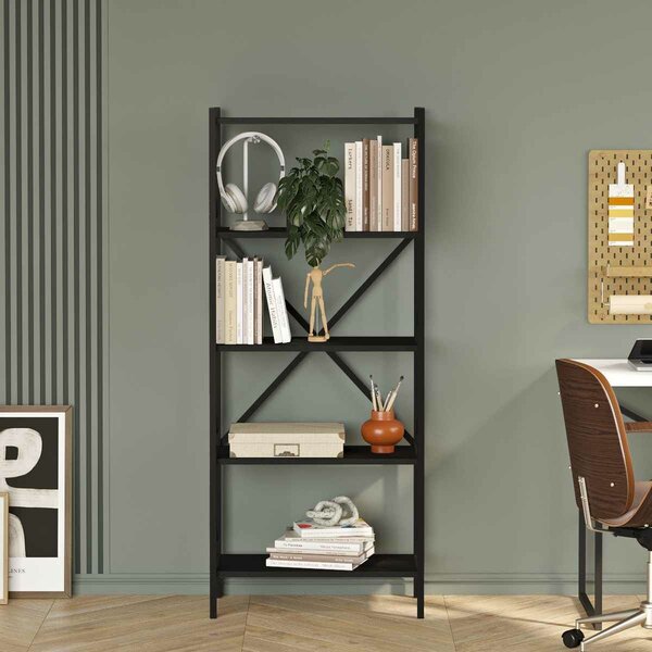 Hanah Home London könyvespolc - fekete