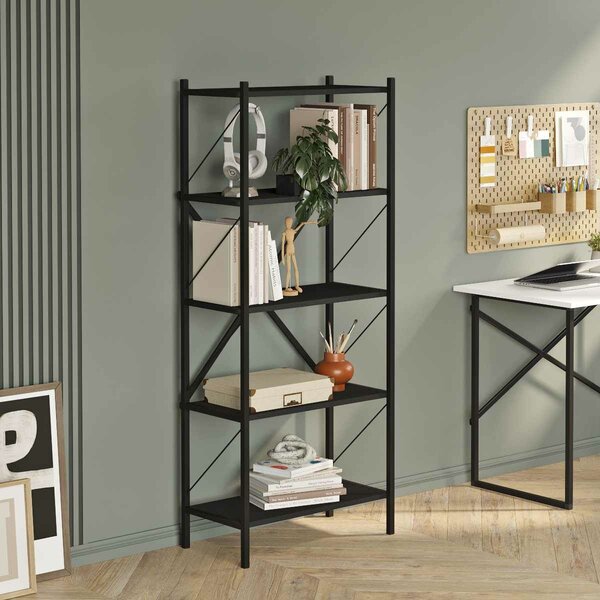 Hanah Home London könyvespolc - fekete