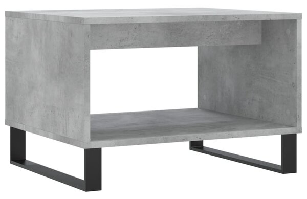 Betonszürke szerelt fa dohányzóasztal 60 x 50 x 40 cm