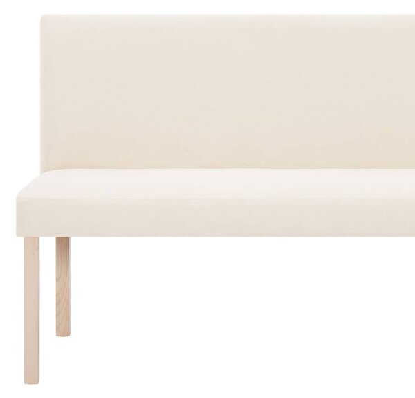 Krémszínű poliészter pad 139,5 cm