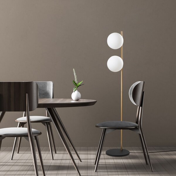 Opviq Floor Lamp Gold Dual 13756 - Gold