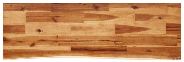 Tömör akácfa konzolasztal természetes éllel 110x35x80 cm