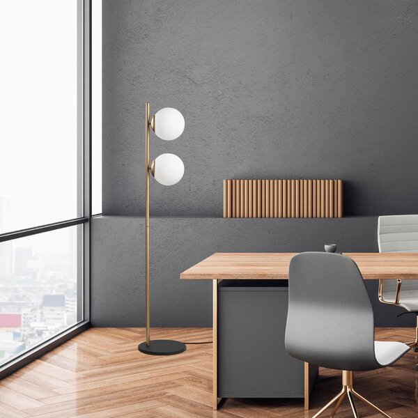 Opviq Floor Lamp Gold Dual 13756 - Gold