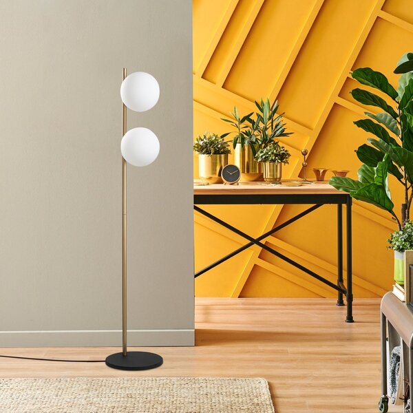 Opviq Floor Lamp Gold Dual 13756 - Gold