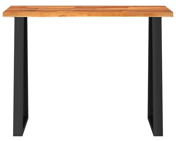 Tömör akácfa konzolasztal természetes éllel 110x35x80 cm