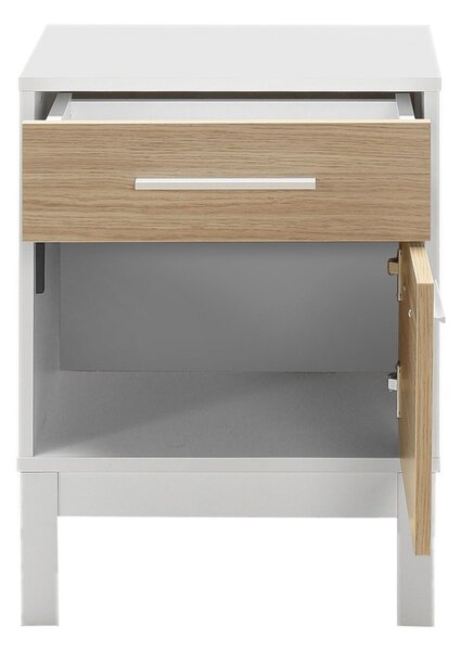 Hanah Home Nightstand Oak White Kmd-1411-Mb-1
