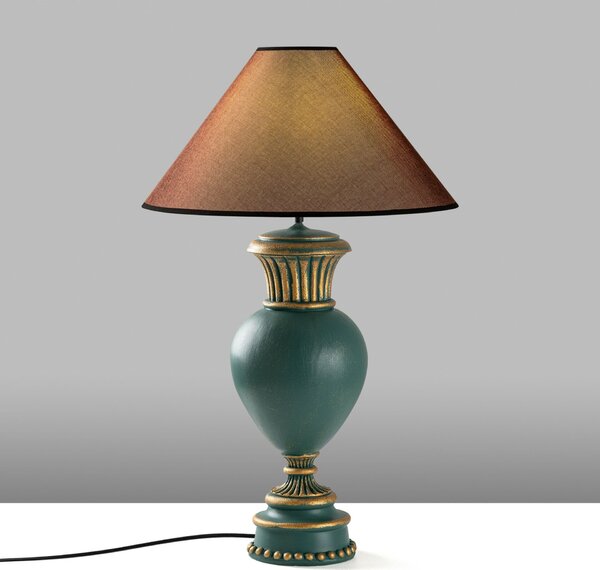 Opviq Asztali lámpa zöld barna ELEGANZE-5323