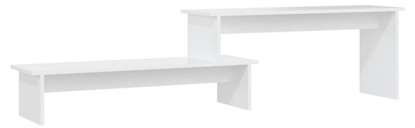 Fehér szerelt fa TV-szekrény 180 x 30 x 43 cm