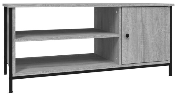 Szürke sonoma színű szerelt fa TV-szekrény 100x40x45 cm