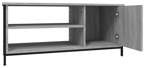 Szürke sonoma színű szerelt fa TV-szekrény 100x40x45 cm
