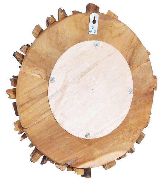 Kör alakú tíkfa falitükör 40 cm