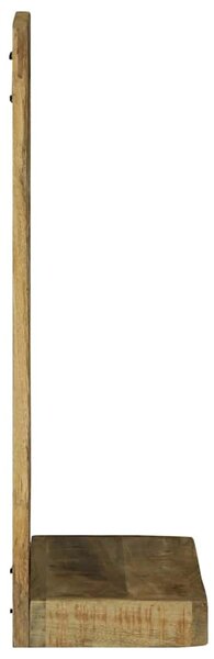 Fürdőszobai tükör tükörrel Barna 50 x 22 x 70 cm Tömör Mangófát