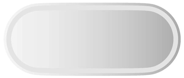 Ovális LED-es fürdőszobai tükör 90 x 40 cm