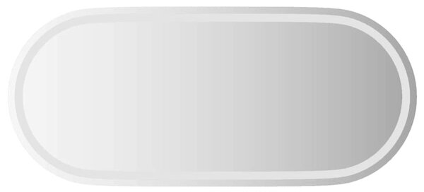 Ovális LED-es fürdőszobai tükör 100 x 45 cm