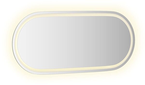 Ovális LED-es fürdőszobai tükör 100 x 45 cm